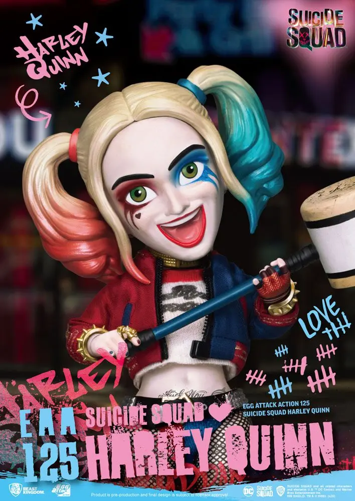 Suicide Squad Egg Attack Action Actionfigur Harley Quinn 17 cm Produktfoto