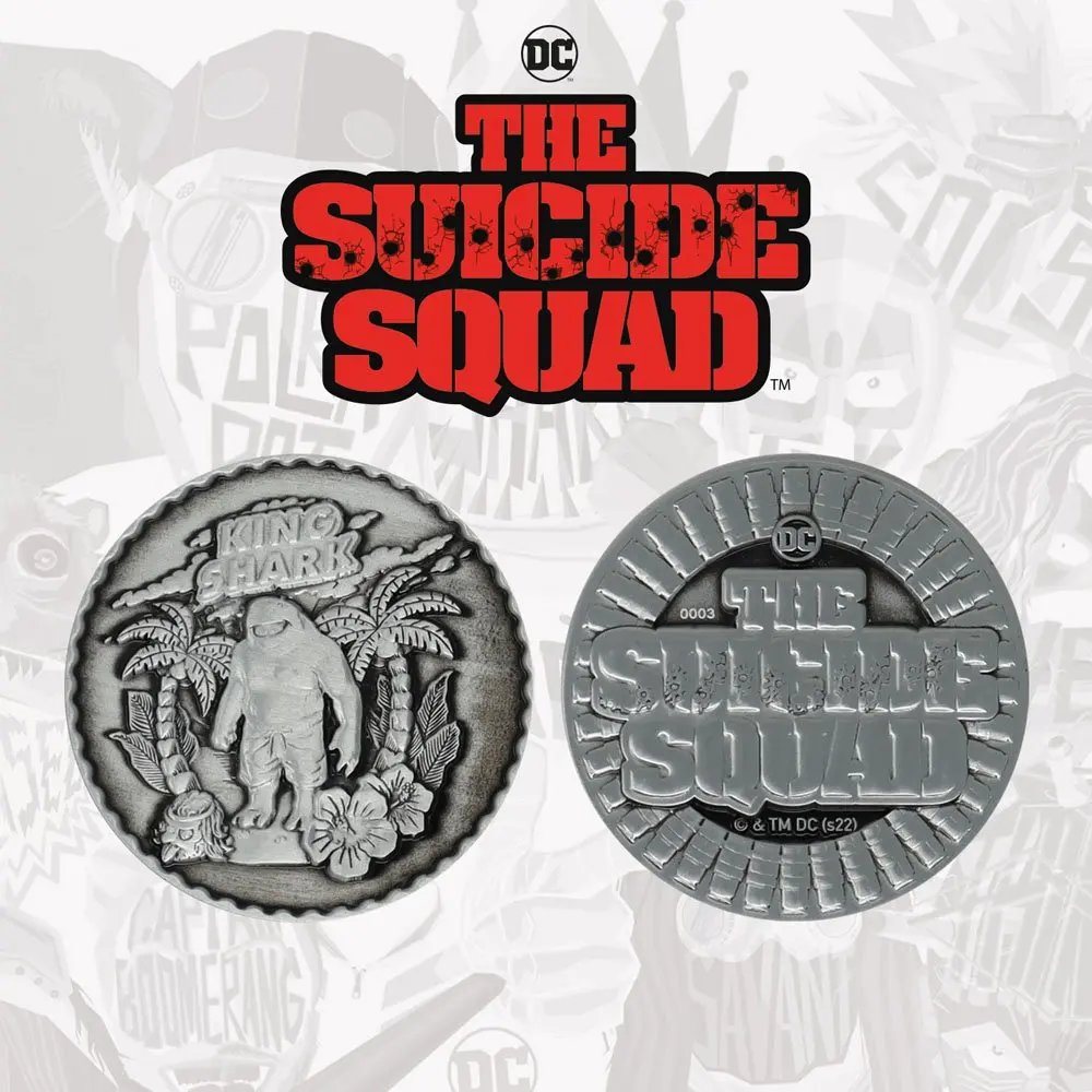 Suicide Squad Sammelmünze Kind Shark Limited Edition Produktfoto