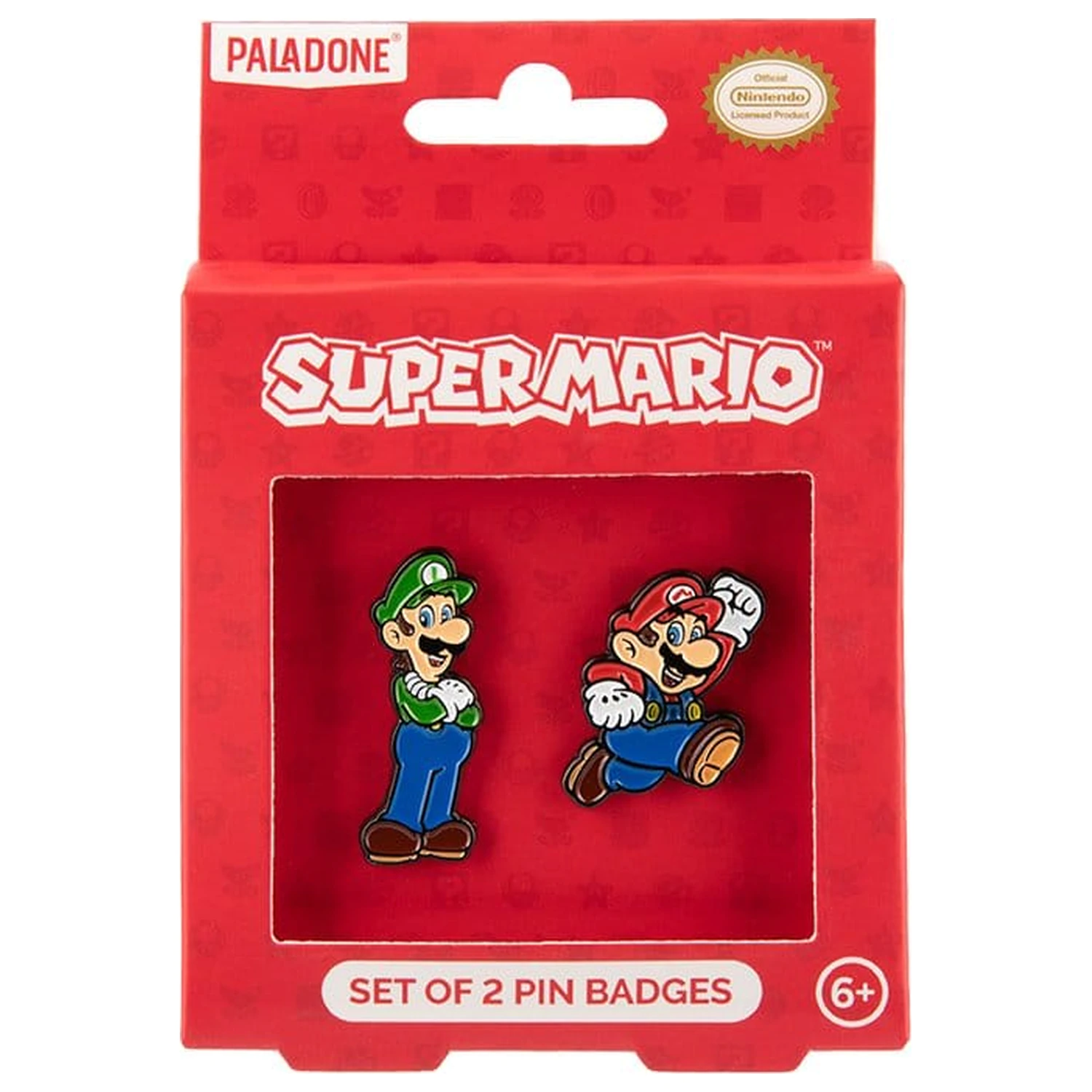 Super Mario Pin-Anstecker 2er-Pack Produktfoto