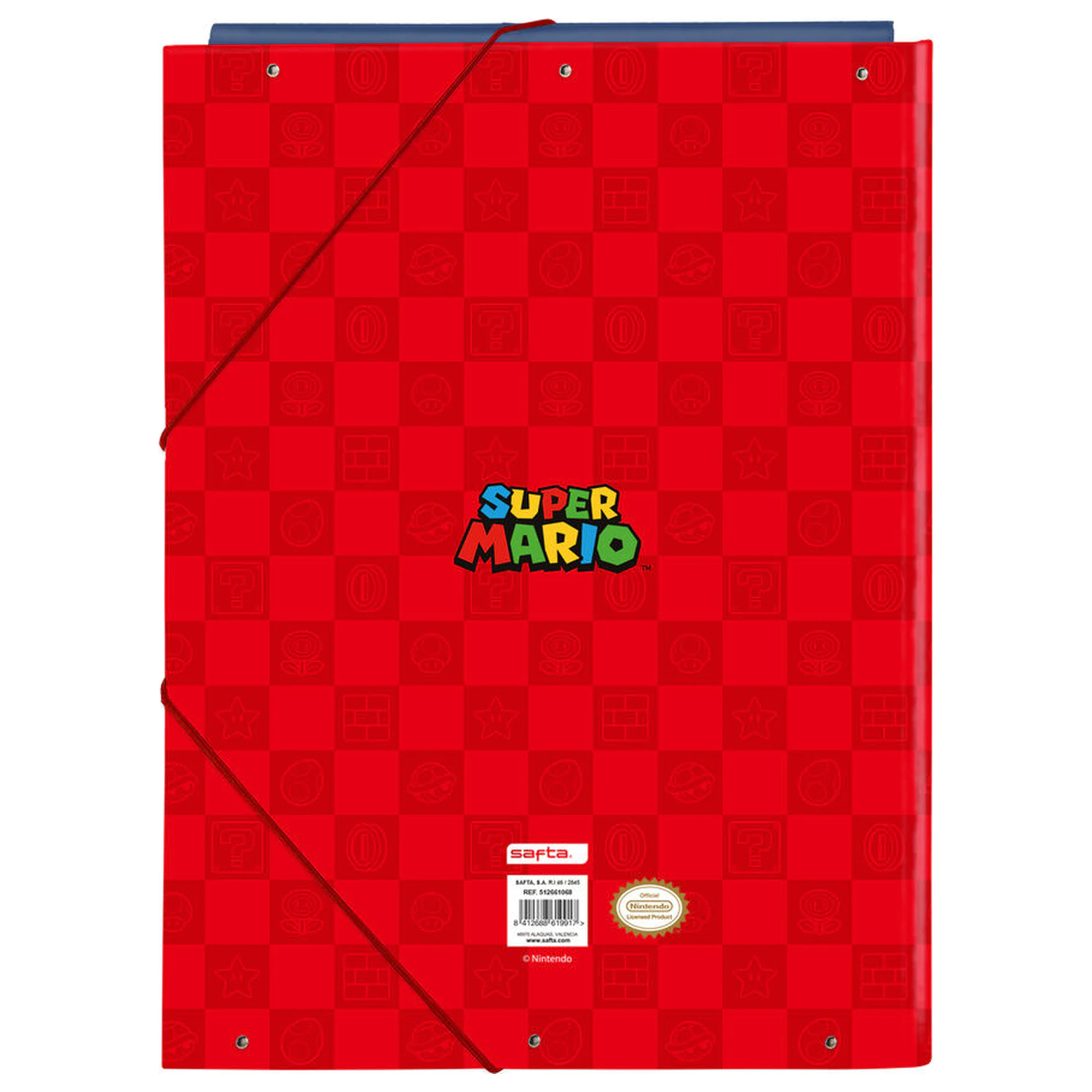 Super Mario A4 Karton Sammelmappe mit Klappen Produktfoto