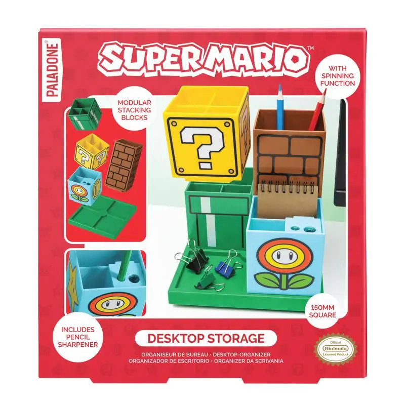 Super Mario Stiftehalter Blocks Produktfoto