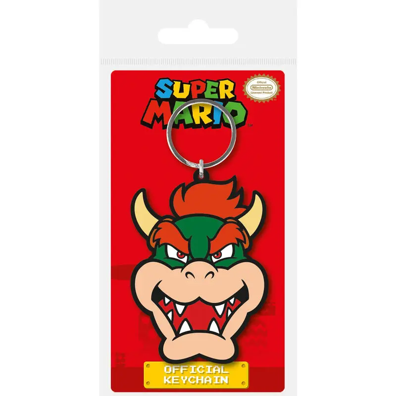 Super Mario Gummi-Schlüsselanhänger Bowser 6 cm termékfotó