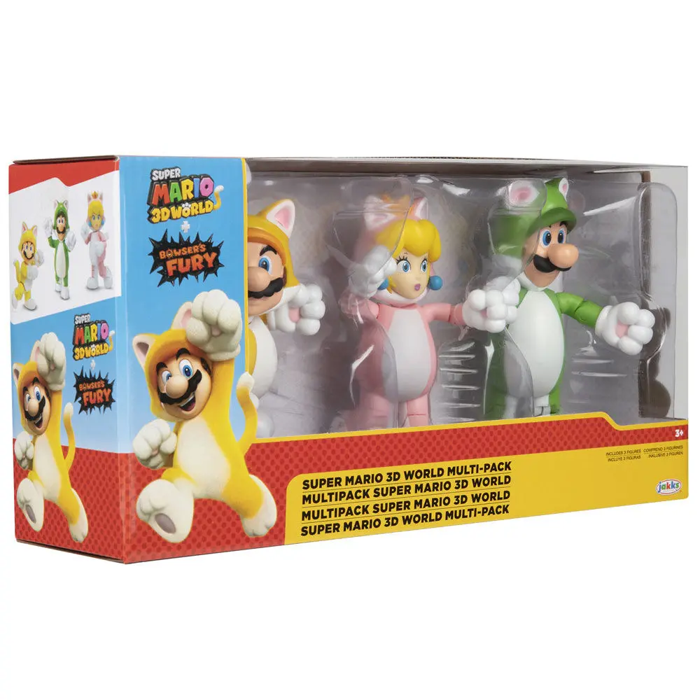 Super Mario Bros pack 3 Figuren 10cm Produktfoto