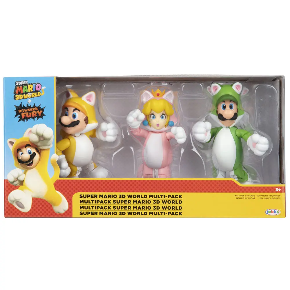 Super Mario Bros pack 3 Figuren 10cm Produktfoto