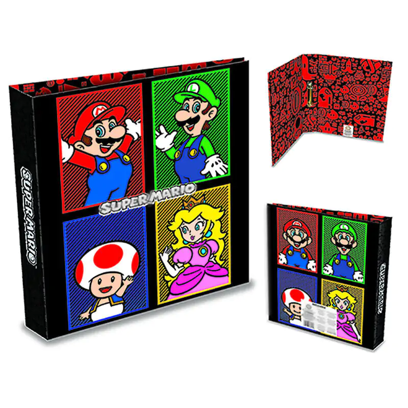 Super Mario Bros A4 Ringmappe Produktfoto