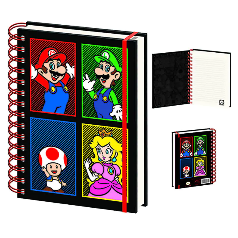 Super Mario Bros A5 Notizbuch Produktfoto