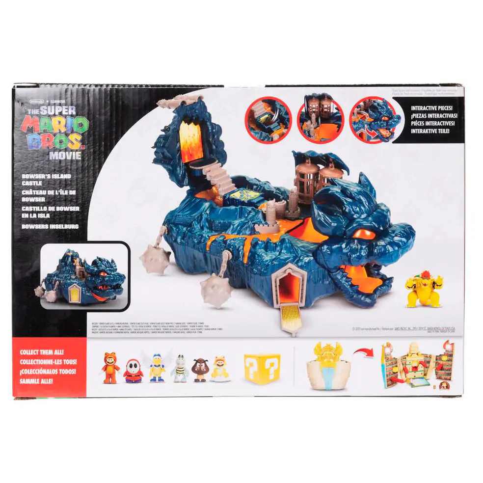 Super Mario Bros Bowser Island Castle Spielset Produktfoto