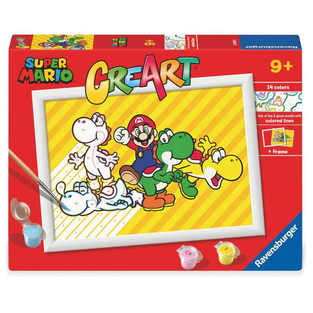 Super Mario Bros CreArt Malen nach Zahlen Set Produktfoto