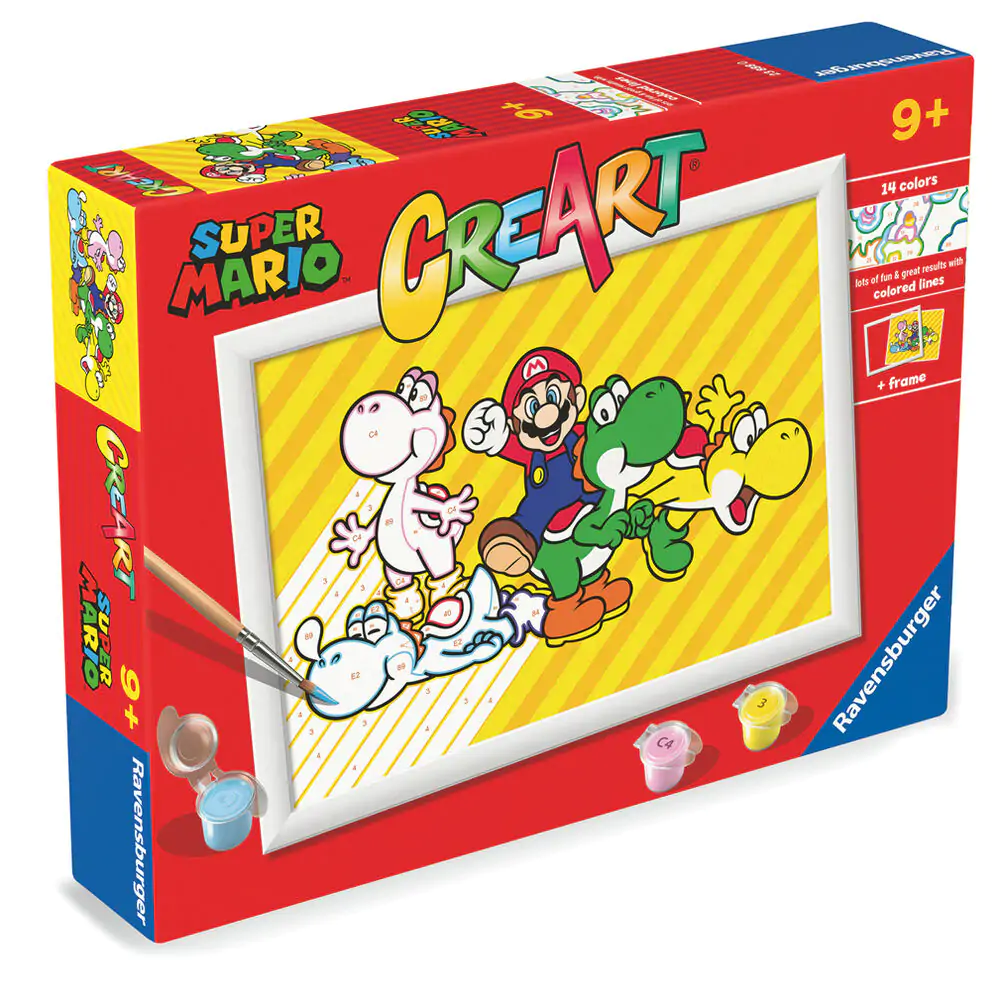 Super Mario Bros CreArt Malen nach Zahlen Set Produktfoto