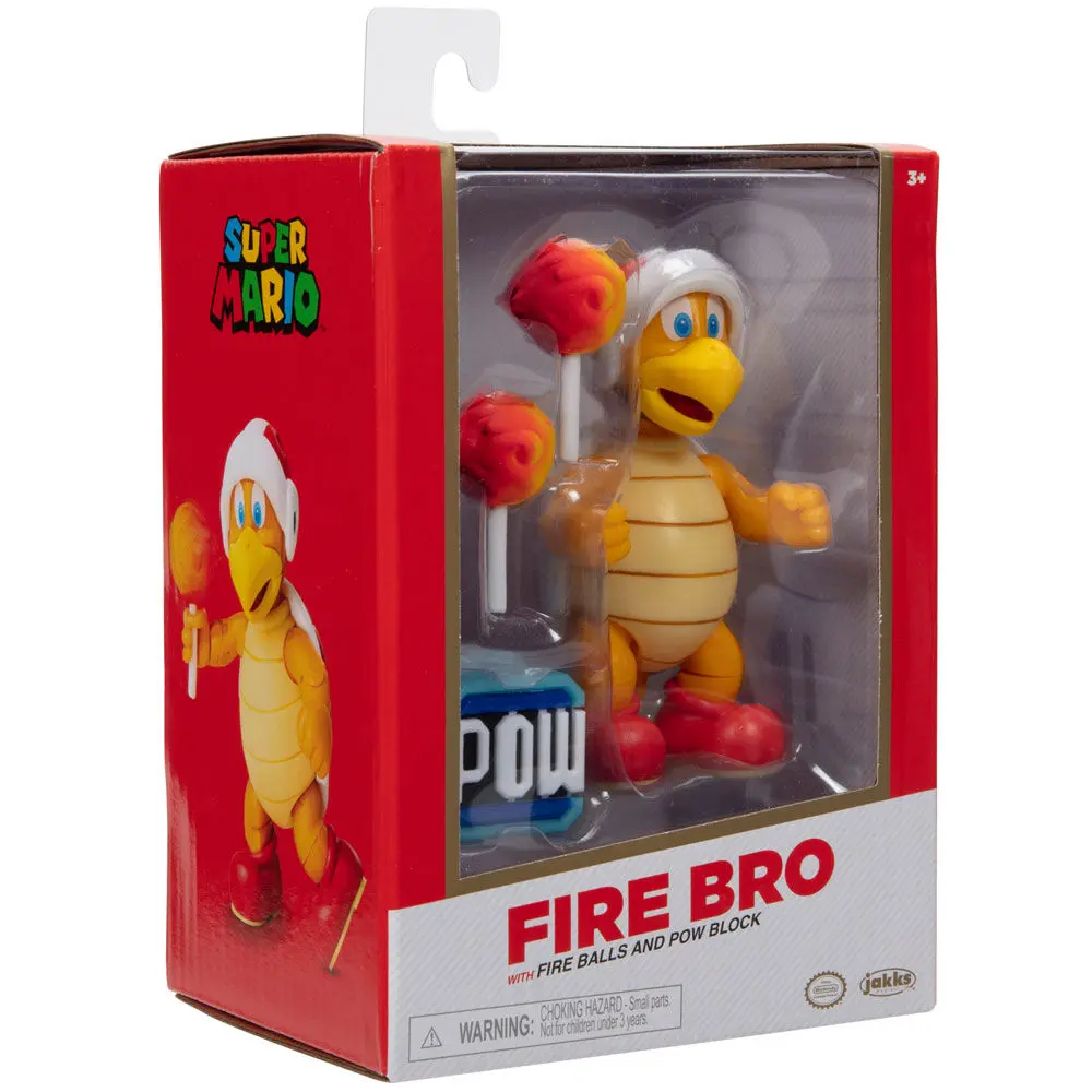 Super Mario Bros Fire Bro Gold Figur 10cm Produktfoto