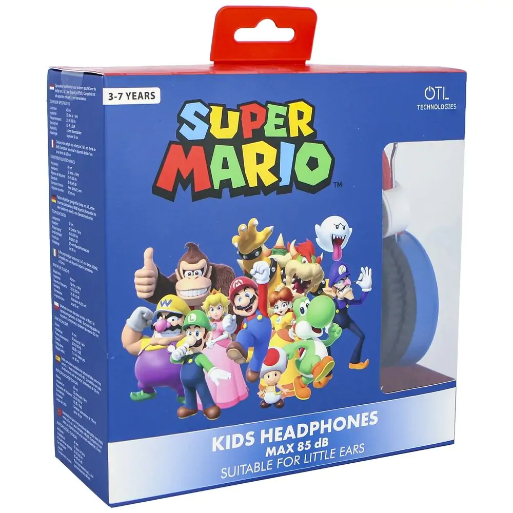Super Mario Bros Kinder Kopfhörer Produktfoto