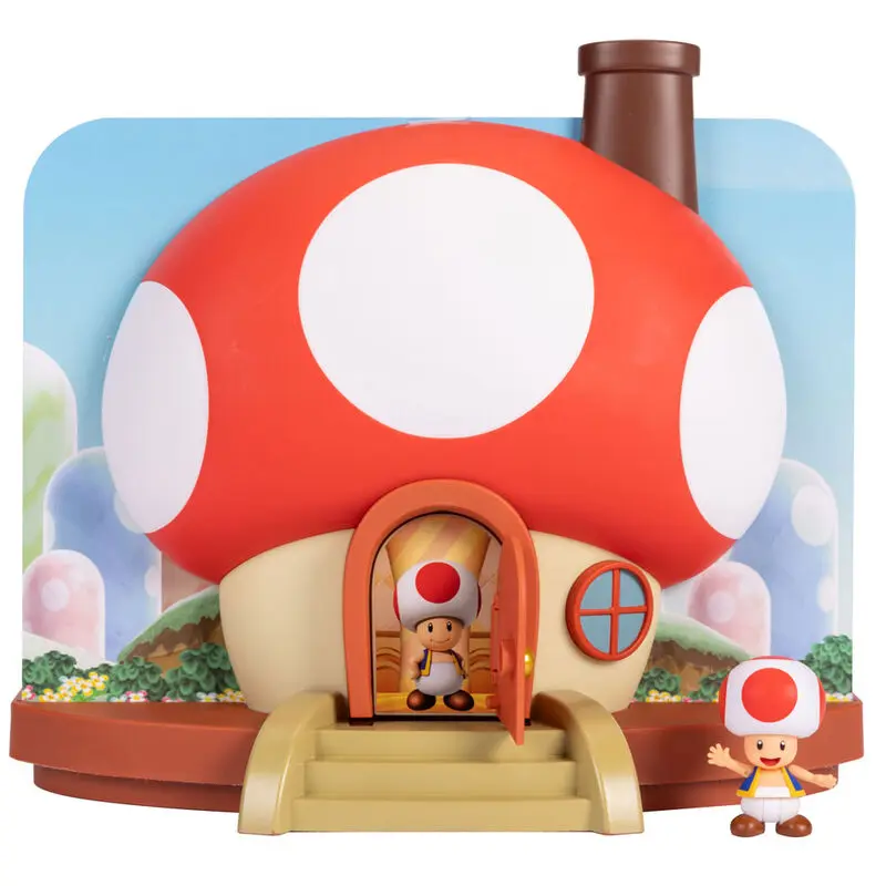 Super Mario Bros Haus Toad Spielset Produktfoto