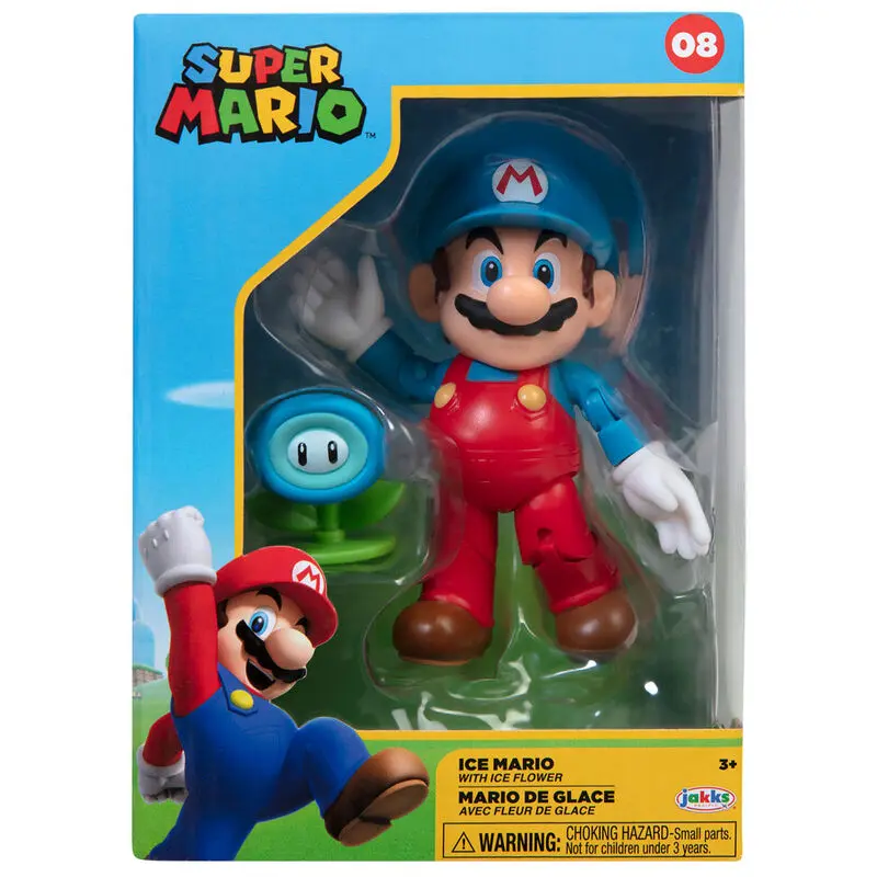 Super Mario Bros Ice Mario Figur 10cm Produktfoto