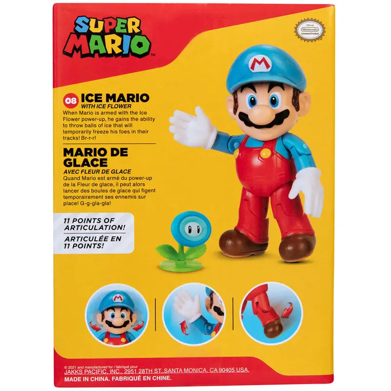 Super Mario Bros Ice Mario Figur 10cm Produktfoto