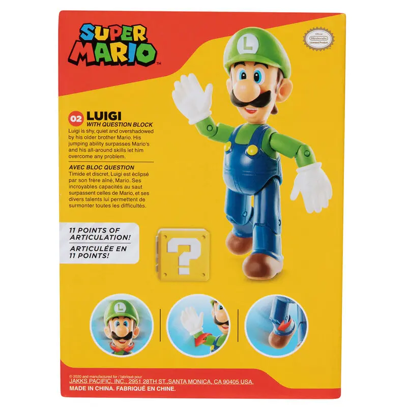 Super Mario Bros Luigi Figur 10cm Produktfoto