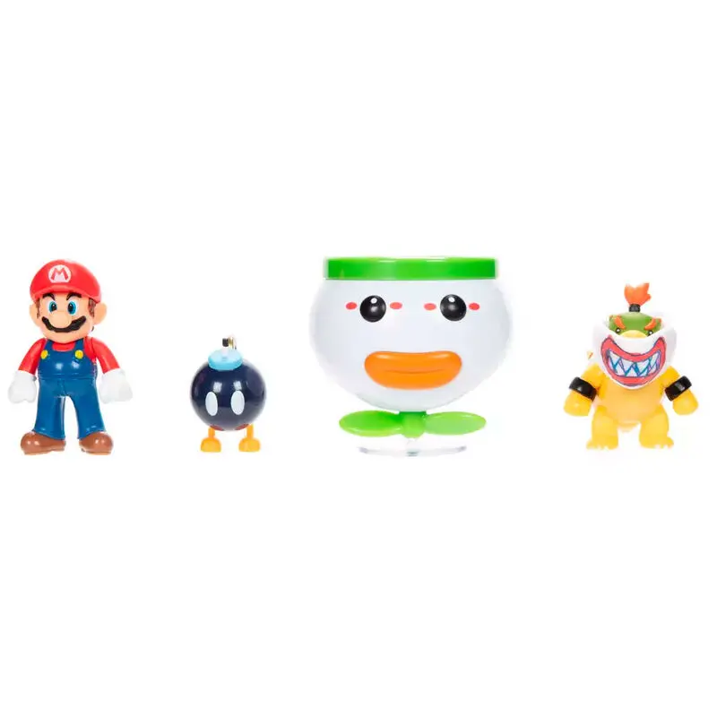 Super Mario Bros Mario and Bowser Jr. blister Figuren 6cm Produktfoto