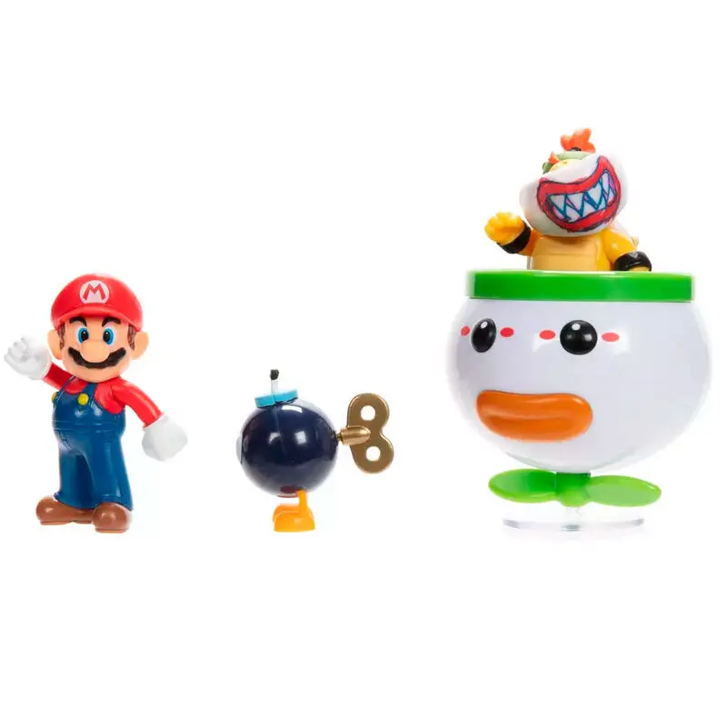 Super Mario Bros Mario and Bowser Jr. blister Figuren 6cm Produktfoto