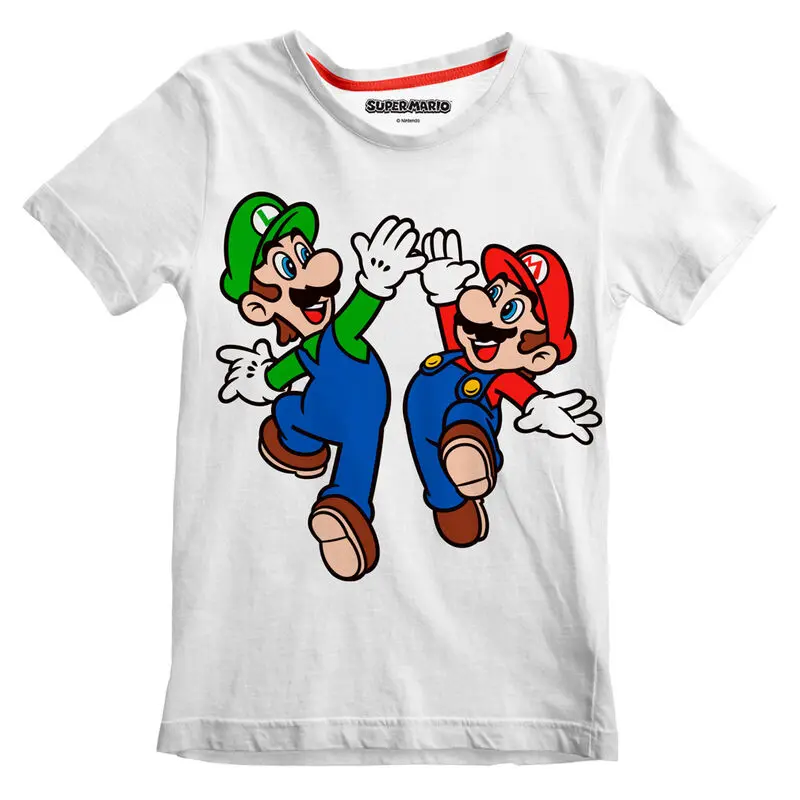 Super Mario Bros Mario and Luigi Kinder T-shirt Produktfoto