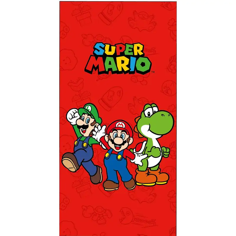 Super Mario Bros Microfaser Strandtuch Produktfoto