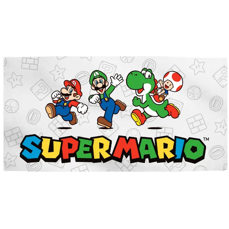 Super Mario Bros Microfaser Strandtuch Produktfoto