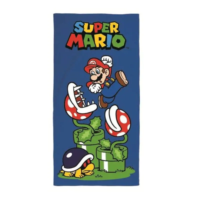 Super Mario Bros Microfaser Strandtuch Produktfoto
