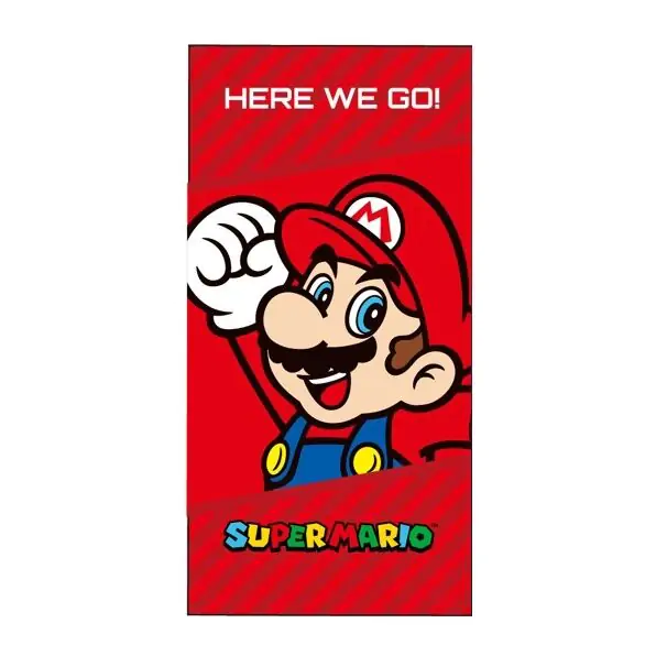 Super Mario Bros Microfaser Strandtuch Produktfoto