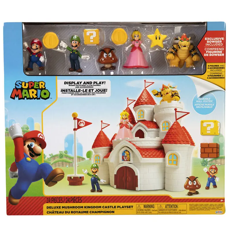 World of Nintendo Deluxe Spielset Super Mario Pilz-Palast termékfotó