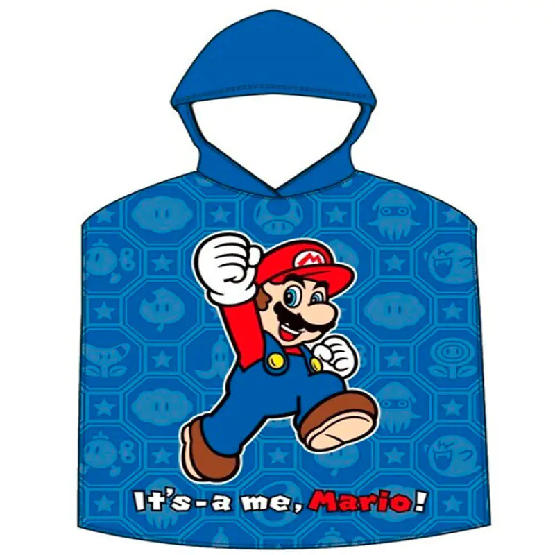 Super Mario Bros Baumwolle Poncho Handtuch Produktfoto