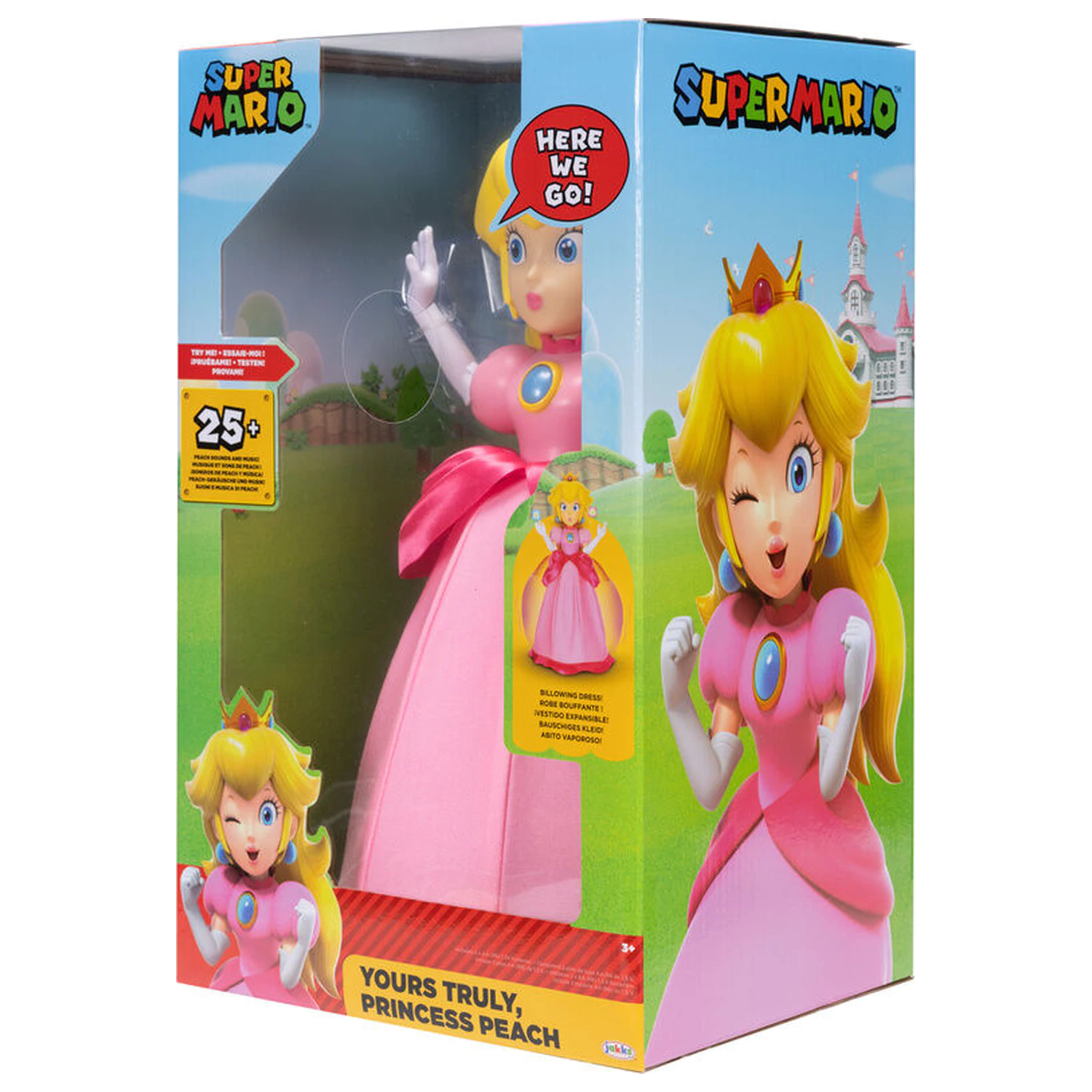 Super Mario Bros Peach Figur 36cm Englisch Produktfoto
