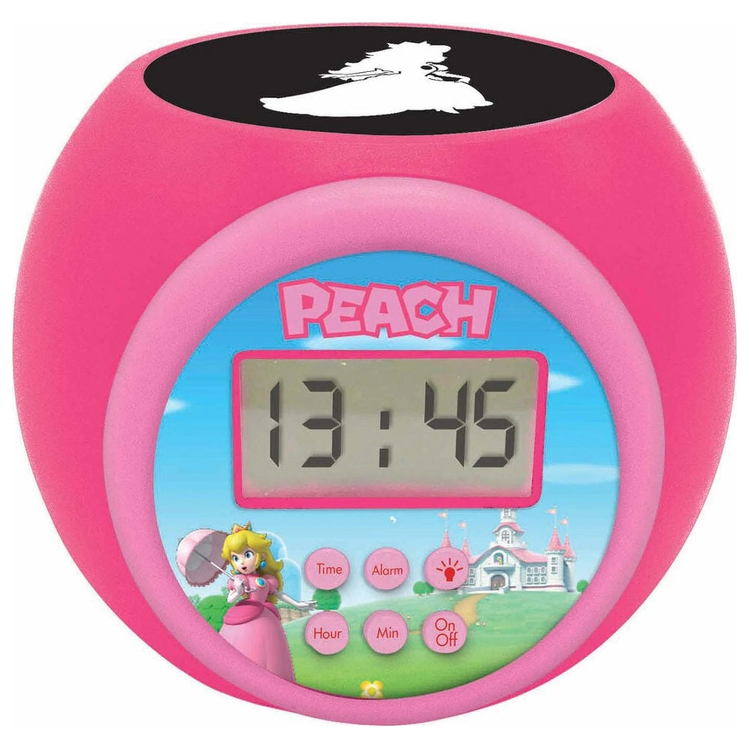 Super Mario Bros Princess Peach Projektor-Wecker Produktfoto