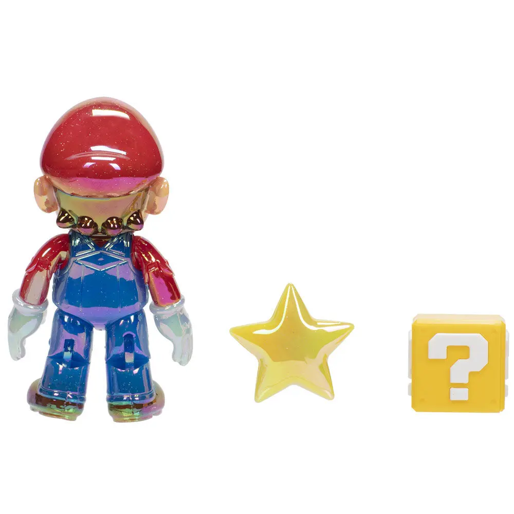 Super Mario Bros Star Power Mario Gold Figur 10cm Produktfoto