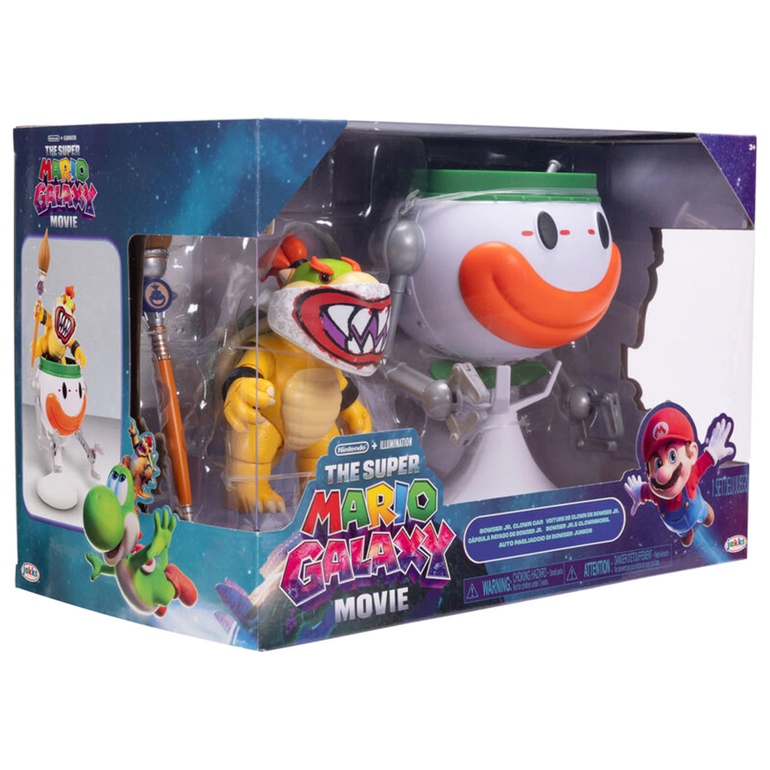 Super Mario Bros - Super Mario Galaxy Movie Bowser Jr. Clown Car Figur Produktfoto