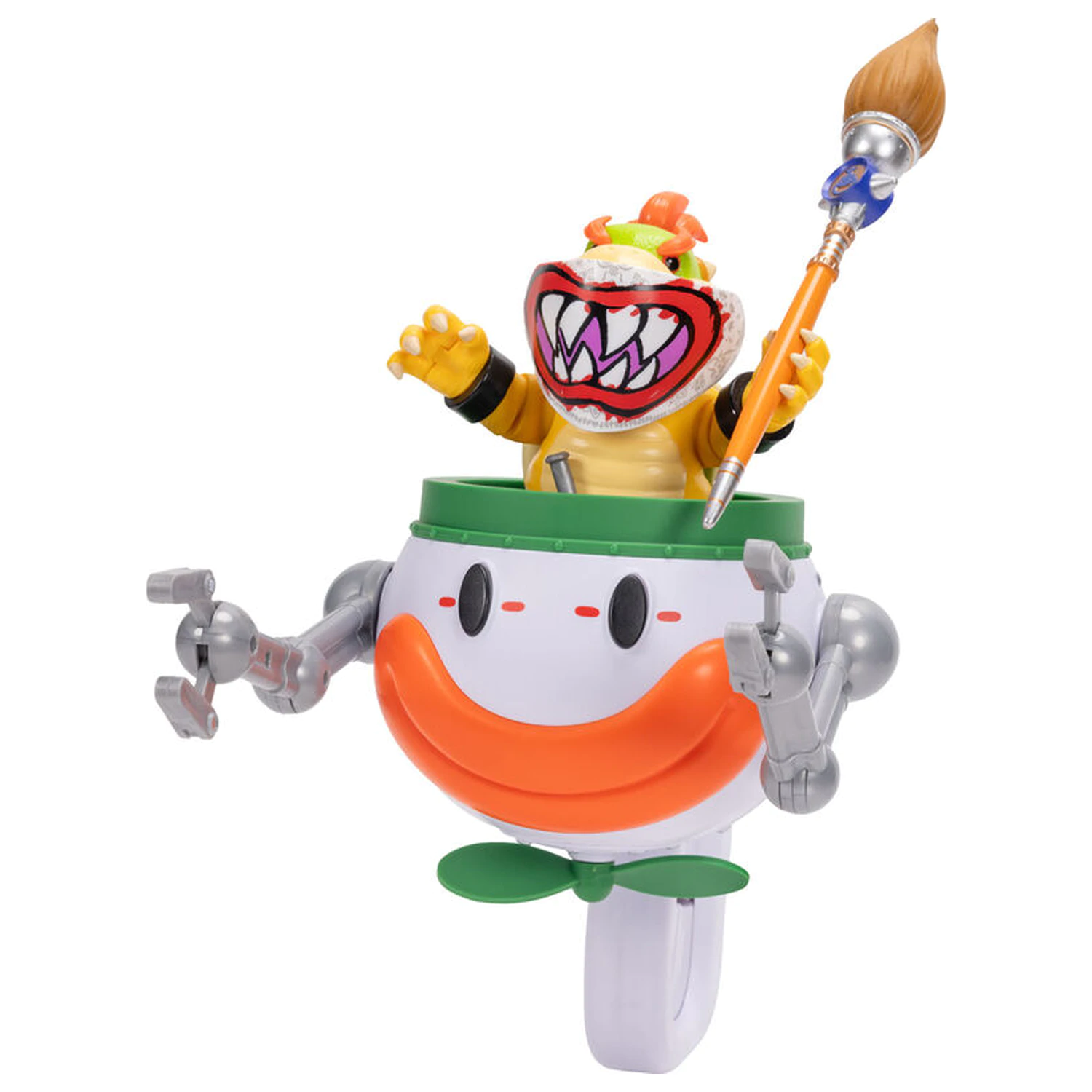 Super Mario Bros - Super Mario Galaxy Movie Bowser Jr. Clown Car Figur Produktfoto