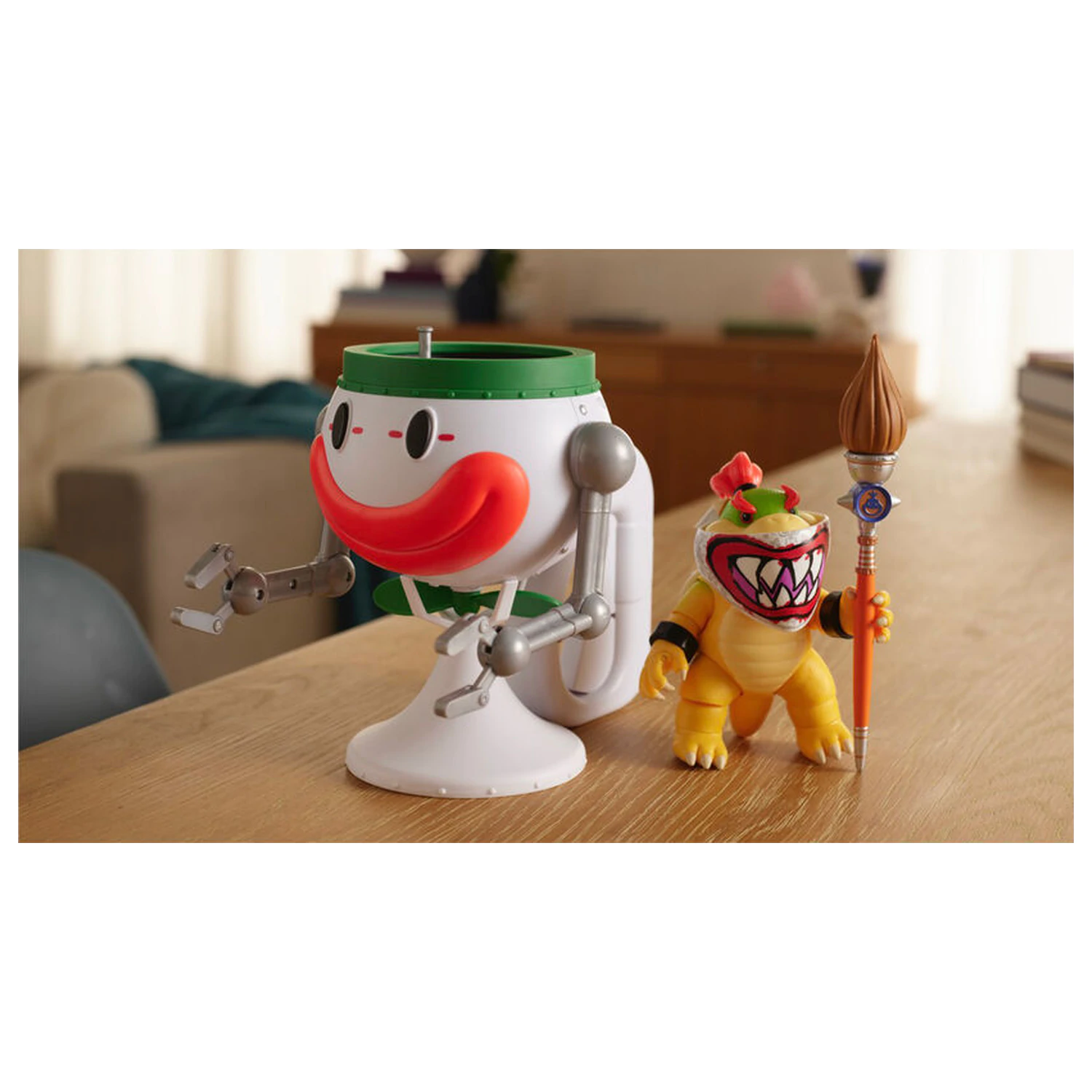 Super Mario Bros - Super Mario Galaxy Movie Bowser Jr. Clown Car Figur Produktfoto