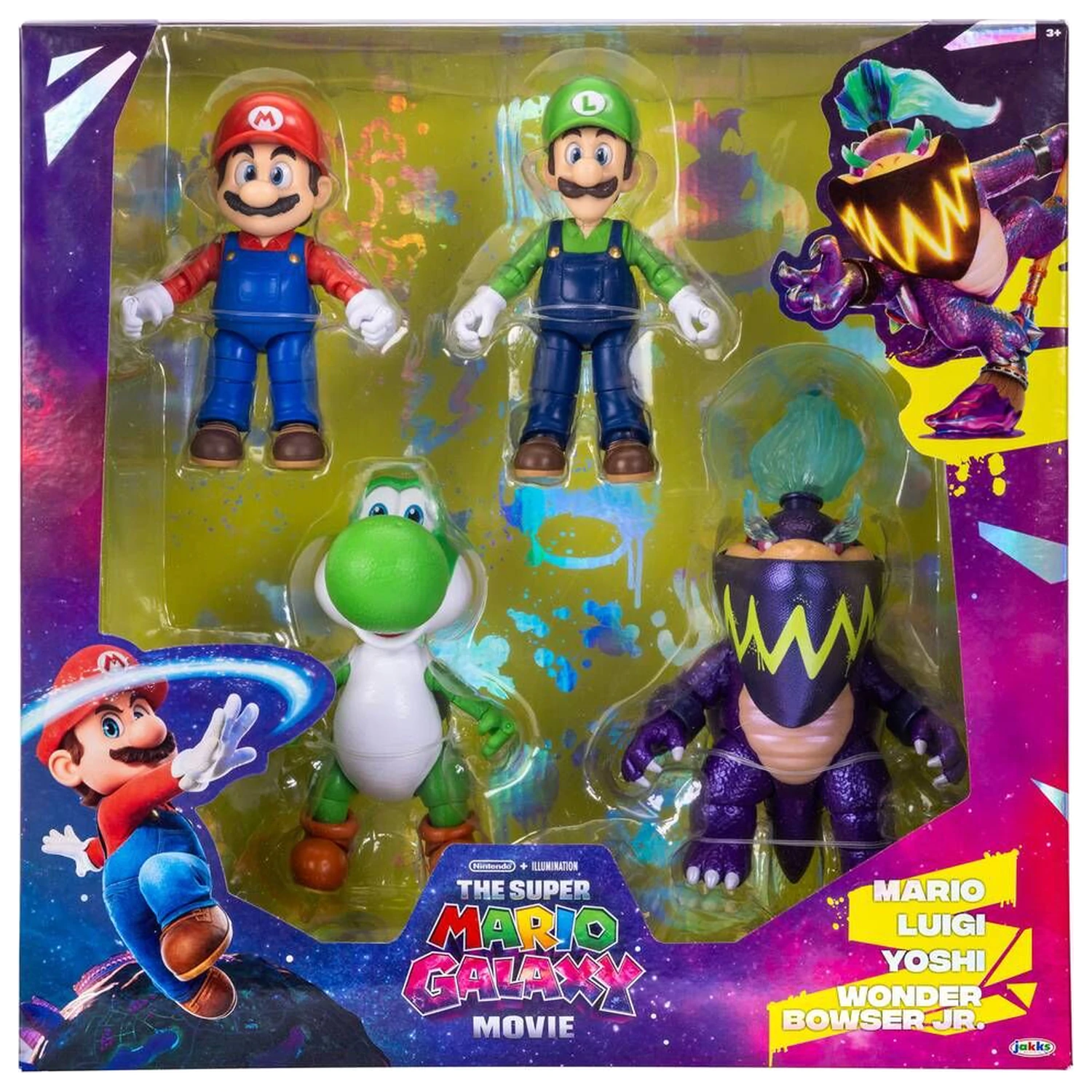 Super Mario Bros - Super Mario Galaxy Film Paket Figuren 12,5cm Produktfoto