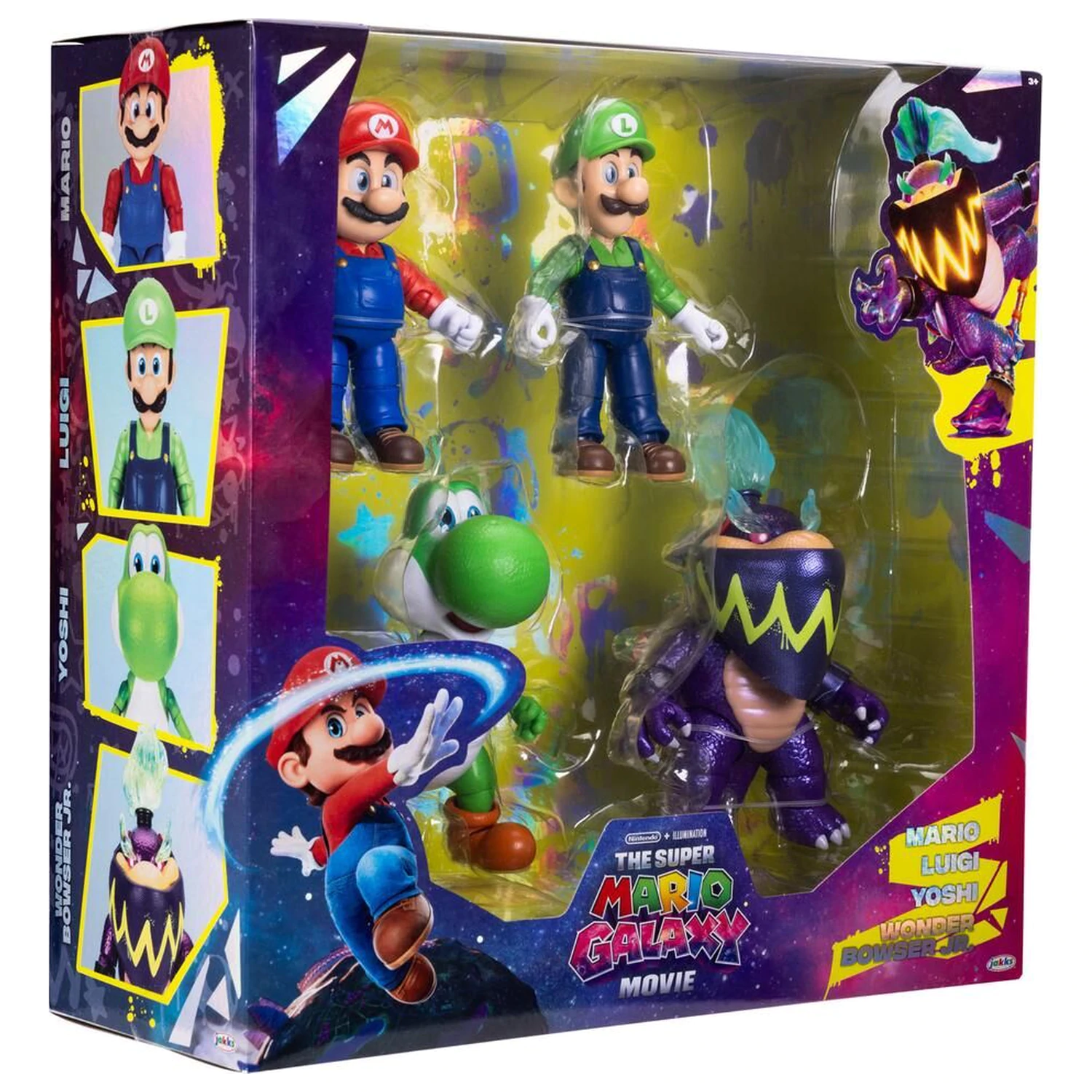 Super Mario Bros - Super Mario Galaxy Film Paket Figuren 12,5cm Produktfoto