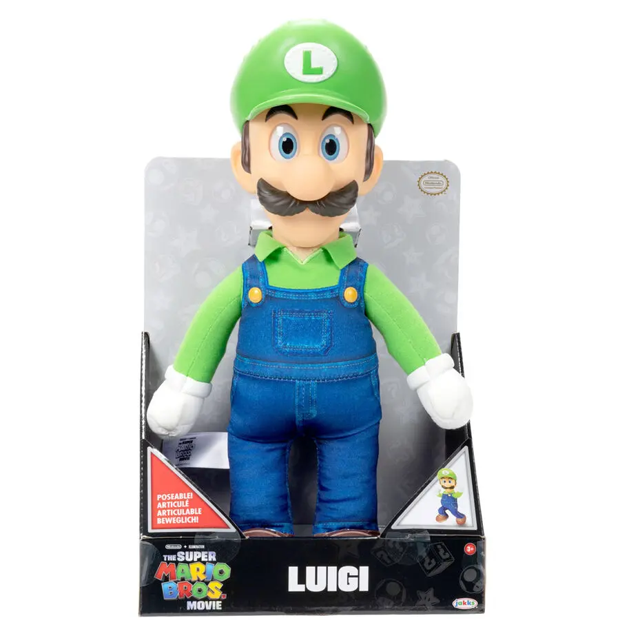 Der Super Mario Bros. Film Plüschfigur Luigi 30 cm termékfotó