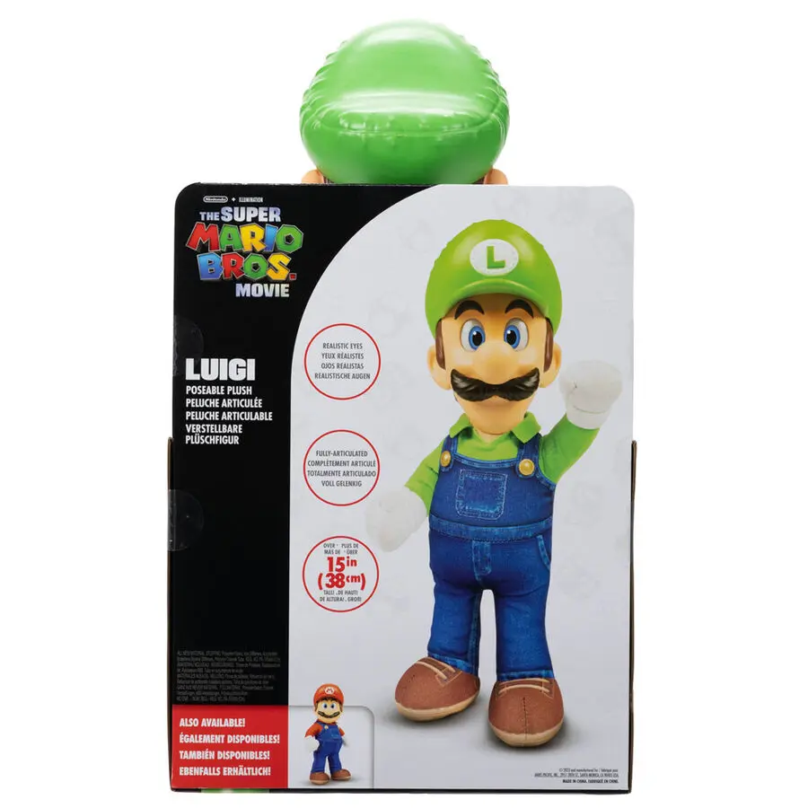 Der Super Mario Bros. Film Plüschfigur Luigi 30 cm termékfotó