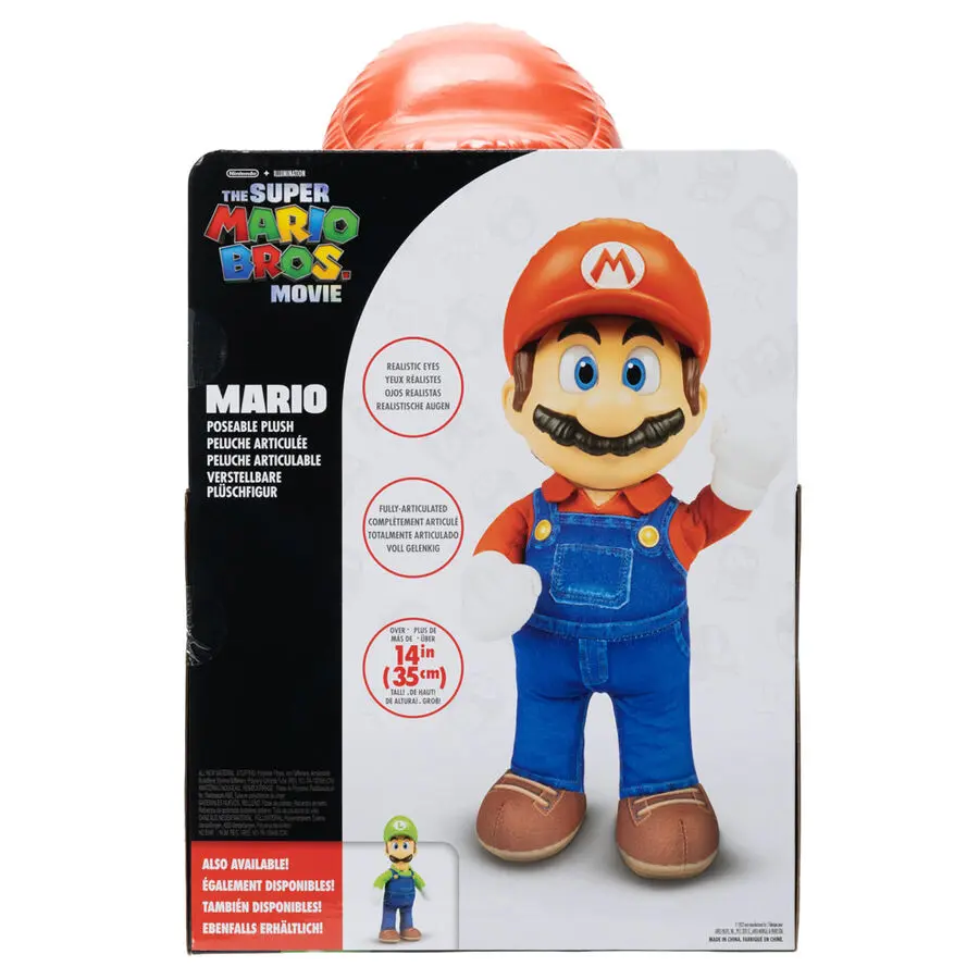 Der Super Mario Bros. Film Plüschfigur Mario 30 cm termékfotó