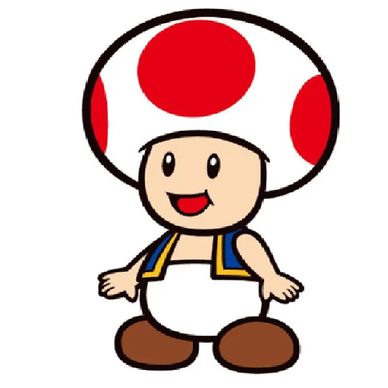 Super Mario Bros Toad 3D Kissen termékfotó