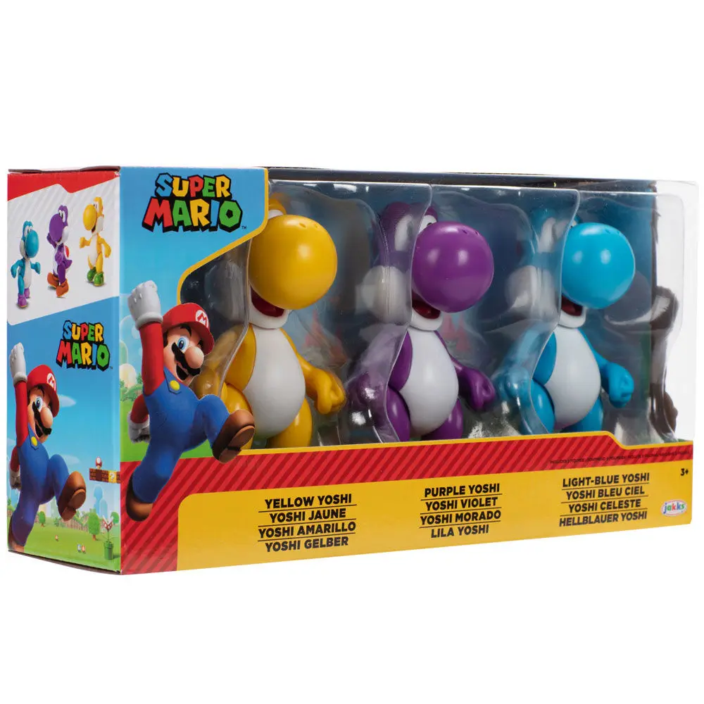 Super Mario Bros Yoshi pack 3 Figuren 10cm Produktfoto