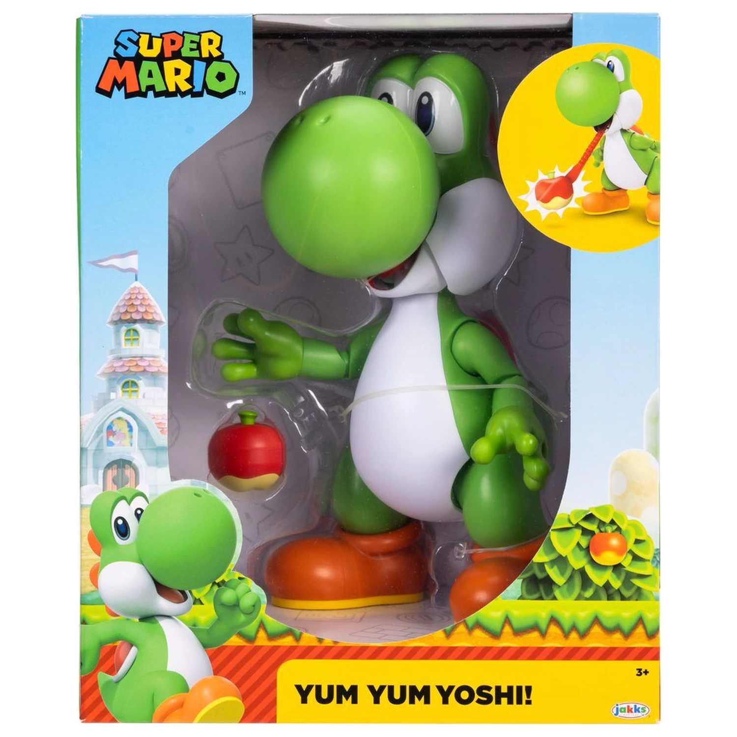 Super Mario Bros Yum Yum Yoshi Interactive Figur 20cm Produktfoto