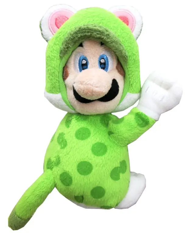 Super Mario Magnet Plüschfigur Katzen-Luigi 19 cm termékfotó