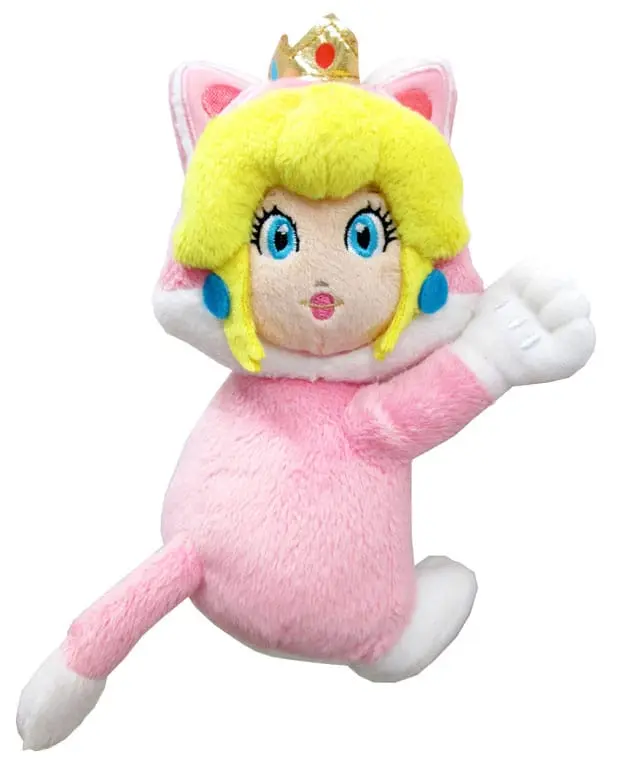 Super Mario Magnet Plüschfigur Katzen-Peach 19 cm termékfotó