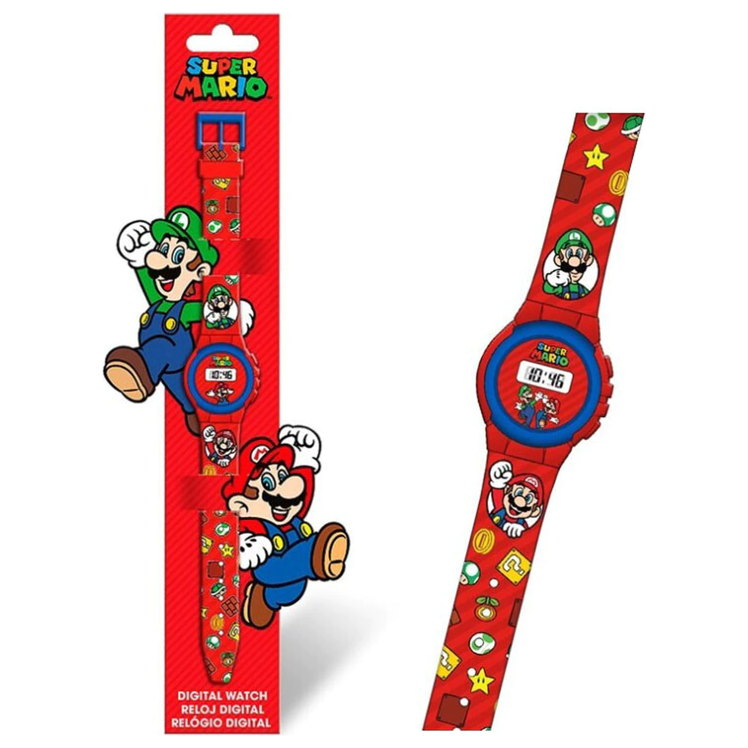Super Mario digitale Armbanduhr Produktfoto