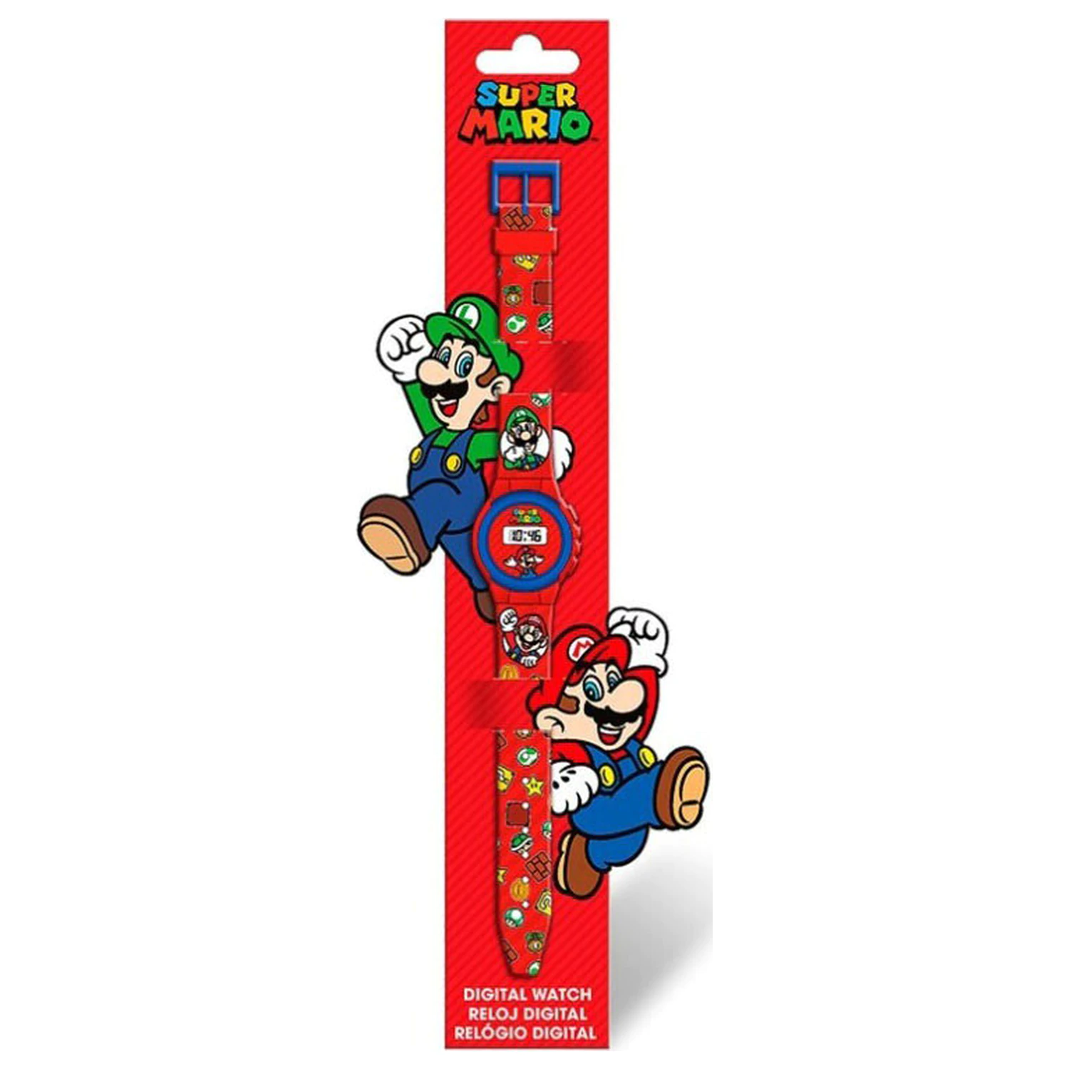 Super Mario digitale Armbanduhr Produktfoto