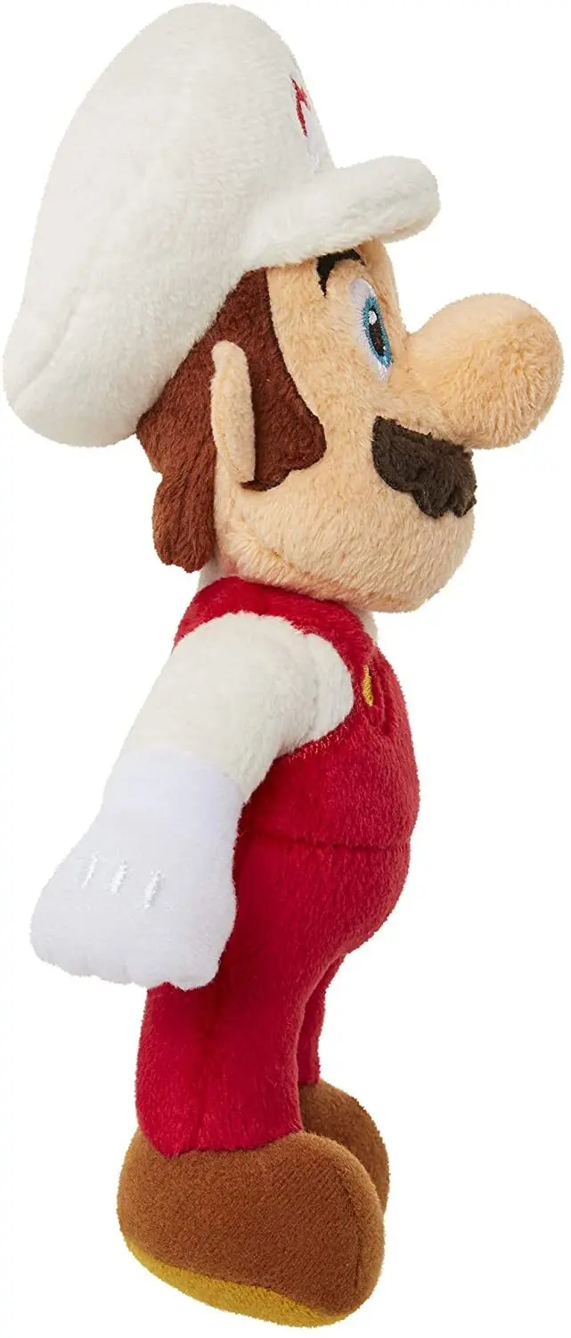 Super Mario Fire Mario Plüschfigur 23 cm Produktfoto