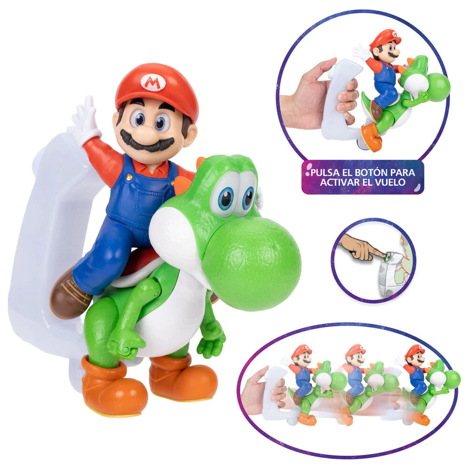 Super Mario Galaxy Movie Mario & Yoshi Figur Produktfoto