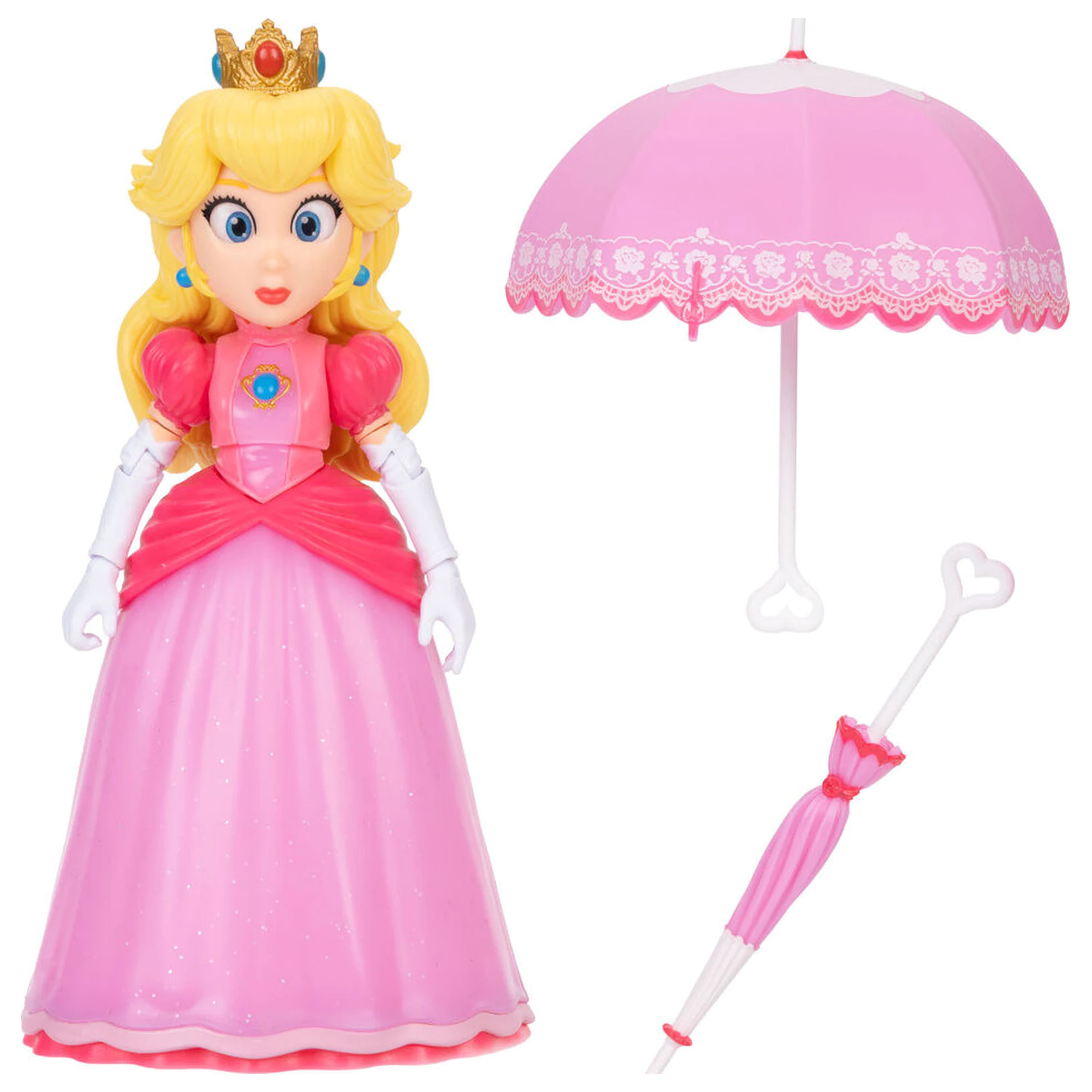 Super Mario Galaxy Movie Peach Figur 13cm Produktfoto