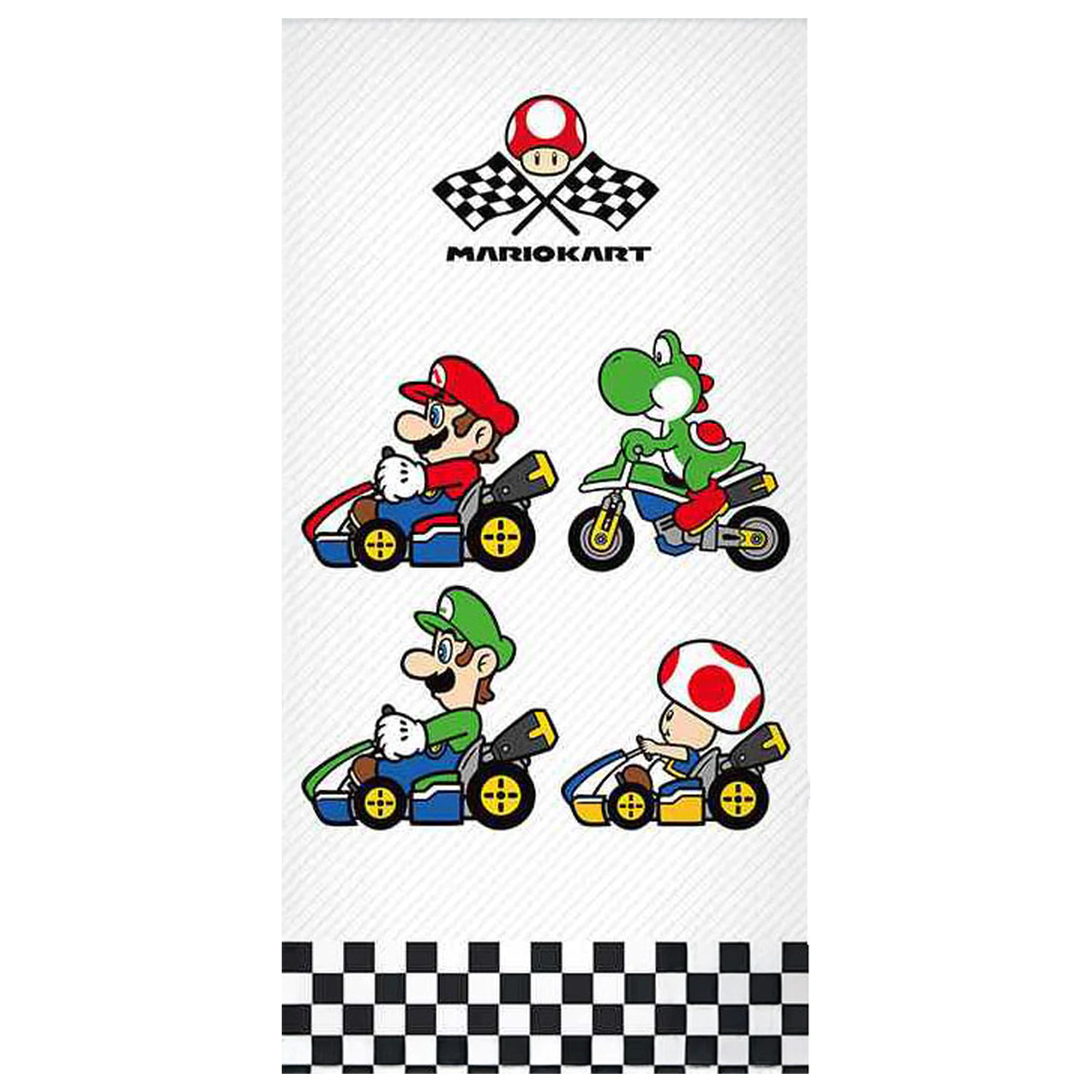 Super Mario Grand Prix Handtuch Produktfoto